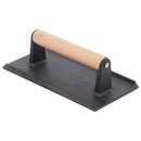 1 of 3:Home Basics Cast Iron Grill Press with Wood Handle, Bacon Press, Black 