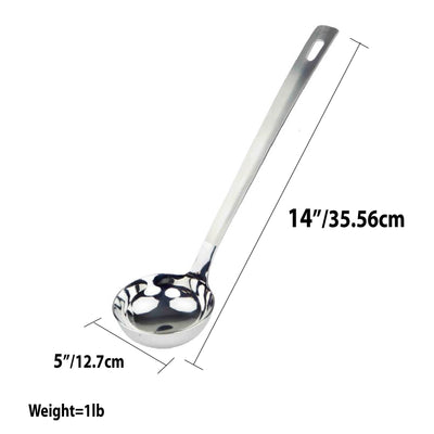 2 of 2:Louche en acier inoxydable Home Basics, argentée 
