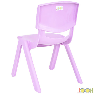 6 of 7:Chaises d'apprentissage empilables en plastique pour enfants JOON, lilas, 52,1 x 32,7 x 28 cm, lot de 2 (lot de 2) 