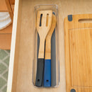 3 of 4:Home Basics Organizador de cajones de plástico de 3
