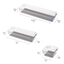 4 of 4:Simplify 4 Pack Multipurpose Drawer Organizers 