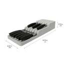 2 of 4:Kitchen Details 2 Tier in Drawer Knife Organizer in Grey 