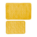 2 of 8:Priscilla Trellis Design 2 Piece Memory Foam Bath Rugs, 17x24-20x30 Inches 