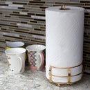4 of 5:Porte-essuie-tout sur pied Lyon de Home Basics, or rose 