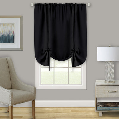 1 of 8:Darcy Decorative Tie Up Window Shade Curtain, 58x63 Inches 