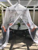 2 of 8:Just Relax - Mosquitera redonda para interior y exterior, extragrande, color blanco, 5 x 9 pies 