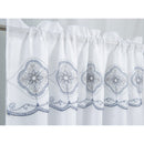 18 of 24:Panel de ventana bordado de damasco Arcadia con cenefa adjunta y respaldo, 54 x 90 pulgadas 