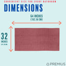 21 of 40:PREMIUS 2 Pack Chevron 100% Cotton Yarn Dyed Bath Sheet Towel, 32x64 Inches 