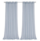2 of 6:Perry Textured Slub Sheer Grommet Window Panel, Blue, 54x84 Inches 