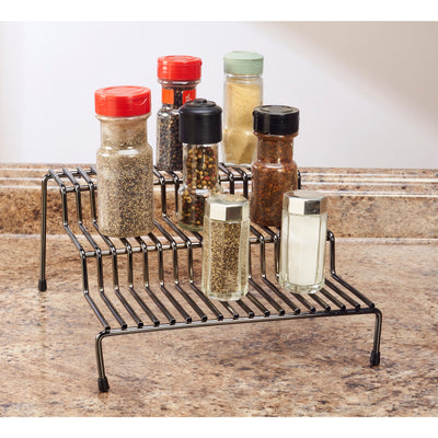 4 of 4:Kitchen Details 3 Tier Spice Rack Shelf Organizer in Onyx 