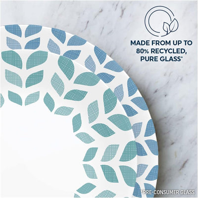 5 of 5:Corelle Vitrelle 12-Piece Glass Dinnerware Set Service for 4,  Northern Pines 