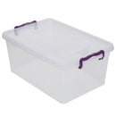 1 of 5:Home Basics 15 Lt Storage Box with Locking Lid, Clear 