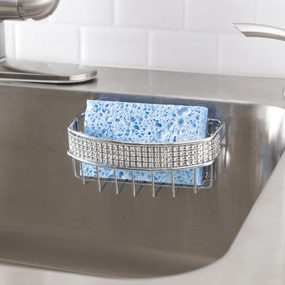 5 of 5:Porte-éponge Home Basics, chromé 