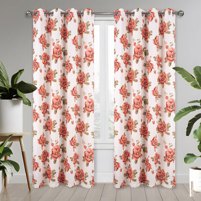 3 of 7:Tamara Floral Room Darkening Grommet Window Panel, 54x84 Inches 
