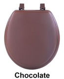 1 of 1:Fantasia Soft Standard Vinyl Toilet Seat, 17 Inches, Chocolate 