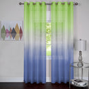 1 of 2:Rainbow - Single Grommet Window Curtain Panel - 52x63 Green 