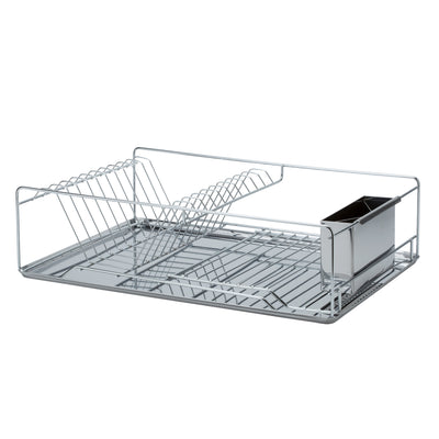 1 of 2:Detalles de la cocina Estante para platos de 3 piezas de cromo trenzado 