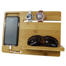 1 of 4:Station pour smartphone Home Basics en bambou, naturel 