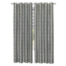 5 of 5:Panel de cortina de ventana con ojales Python - 52x63 - Negro/Plata 