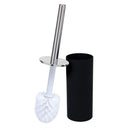 1 of 4:Juego de escobilla para inodoro Bath Bliss Soft Touch en negro mate 