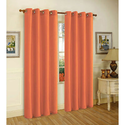 2 of 17:Panneau de fenêtre à œillets en fausse soie Melanie de qualité supérieure, 55 x 108 pouces 