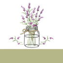 3 of 3:Lavender Embellished Tier and Swag Kitchen Curtain Set, 58x36 Inches 
