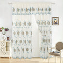 5 of 10:Alice Floral Embroidered Panel With Valance and Backing, 55x84 Inches 