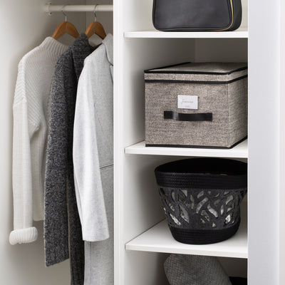 4 of 4:Grande boîte de rangement Simplify en noir 