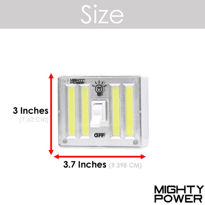 7 of 7:Mighty Power Wireless 4 COB LED Interruptor de luz, 400 lúmenes 