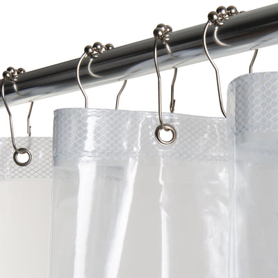 4 of 4:Bath Bliss 6 Pocket Tech Shower Curtain Liner 