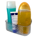 1 of 5:Home Basics Medium Cubic Patterned Plastic Shower Caddy with Suction Cups, Clear 