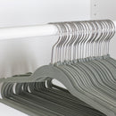 5 of 5:Home Basics  Flocked Velvet Suit Hanger, (Pack of 25), Grey 