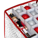 3 of 4:Simplify 112-Count Ornament Organizer in Red 
