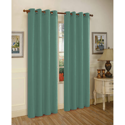 20 of 20:Panneau de fenêtre à œillets en fausse soie Mira, 55 x 84 pouces 