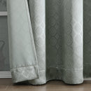 7 of 18:Tobias Damask Metallic Grommet Blackout Window Panel, 52x84 Inches 