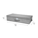 3 of 4:Coffre de rangement sous le lit Simplify en gris chiné 