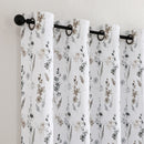 2 of 9:Isla Floral Printed Grommet Room Darkening Window Panel, 52x84 Inches 