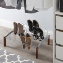 3 of 4:Étagère à chaussures à cadre en bois Neu Home pour 9 paires 