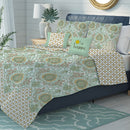 2 of 2:Sabina Oversized 5-Piece Reversible Quilt Set, Multi 