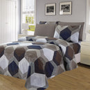 2 of 4:Essentials Neutral 4 & 6 Piece Printed Wrinkle-Free Sheet Set, Honeycomb 