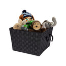3 of 4:Simplify Large Woven Storage Bin in Black 
