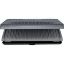 2 of 12:George Foreman 9-Serving Classic Plate Electric Indoor Grill and Panini Press, Gray 