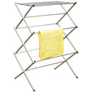 1 of 1:Séchoir à linge pliable à 3 niveaux Home Basics en acier émaillé antirouille, gris 