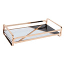 1 of 4:Home Details Color Block Vanity Tray in Gold 