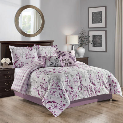 1 of 2:Katrina Vines Printed 5-Piece Comforter Set 