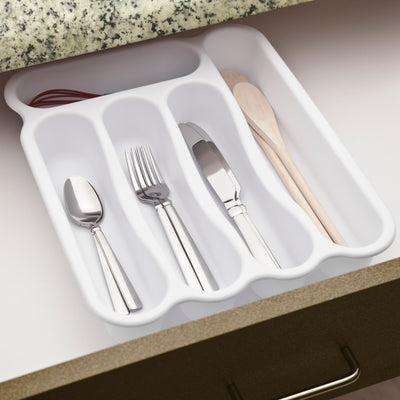 1 of 1:Sterilite 5 Compartment Cutlery Tray 
