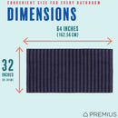 36 of 40:PREMIUS 2 Pack Stripes 100% Cotton Yarn Dyed Bath Sheet Towel, 32x64 Inches 
