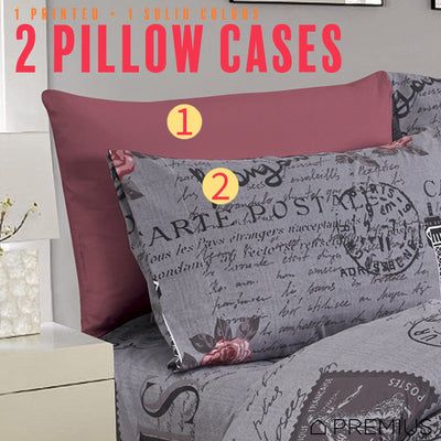 12 of 12:PREMIUS Premium Bonjour 4 & 6 Piece Microfiber Printed Wrinkle-Free Sheet Set 