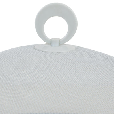 2 of 5:Home Basics Round Mesh Collapsible Food Plate Cover, White 