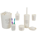 2 of 5:Home Basics Paris Collection 7 Piece Bath Ensemble, Beige 
